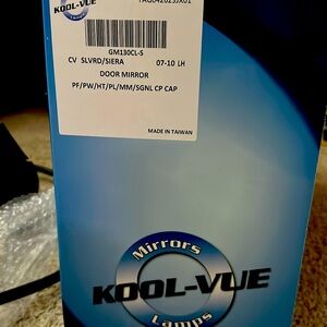 New OEM left side rear view mirror electric with signal for 07-10 Chevy